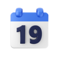 3d calendrier Date journée programme un événement icône illustration png