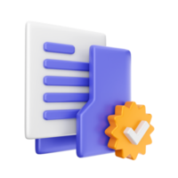 3d folder icon illustration png