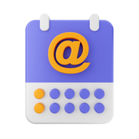 3d calendar icon illustration png