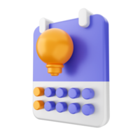 3d calendar icon illustration png