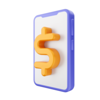 icono de teléfono inteligente 3d png