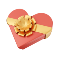 3d valentines dag ikon illustration kärlek hjärta framställa png