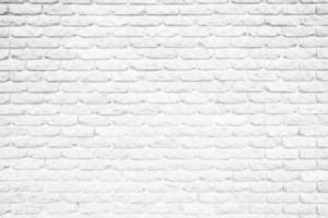 White Brick Wall Texture Background. photo