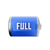 3d battery charge energy icon illustration png