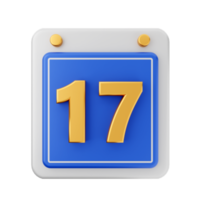 3d kalender icoon illustratie geven png
