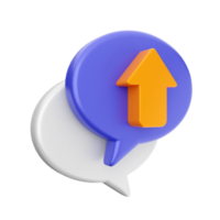 3d chat chatting icon png