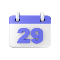 3d calendario icono ilustración png