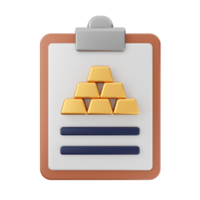 3d file report icon illustration png