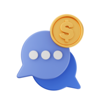 3d money coin dollar icon illustration png