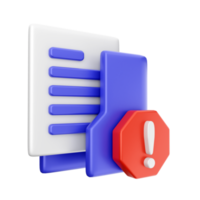 3d folder icon illustration png