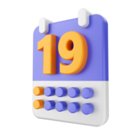 3d kalender icoon illustratie png