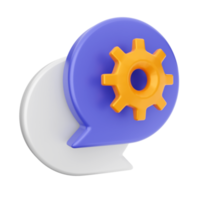 3d chat chatting icon png