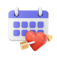 3d calendar icon illustration png