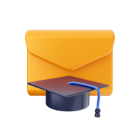 3d enviar o email mensagem envelope png