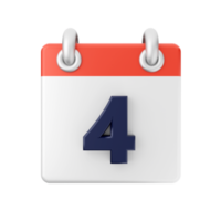 3d calendar date day schedule event icon illustration png