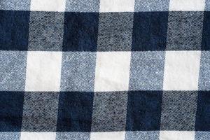 Blue and white checker pattern textile photo