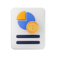 3d bitcoin cryptocurrency icon illustration png