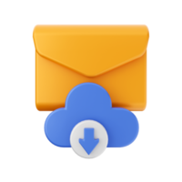 3d Mail Email Botschaft Briefumschlag png