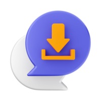 3d chat chatting icon png