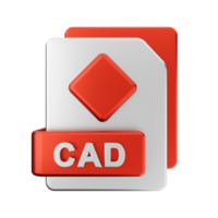 3d cad het dossier icoon illustratie png