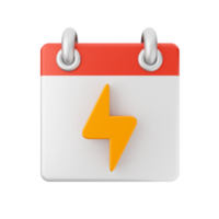 3d calendar date day schedule event icon illustration png