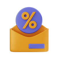 3d email mail envelope icon illustration png