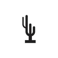 cactus árbol logo vector