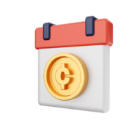 3d calendar icon illustration png