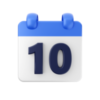 3d calendar date day schedule event icon illustration png