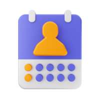 3d calendar icon illustration png