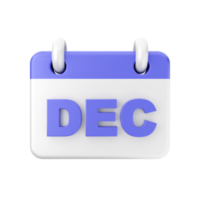 3d calendario icono ilustración png