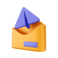 3d email mail envelope icon illustration png