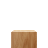 Square Wood  Podium stand product showcases. cosmetic products png