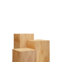 plein hout podium staan Product vitrines. kunstmatig producten png