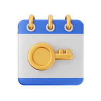 3d calendar icon illustration png