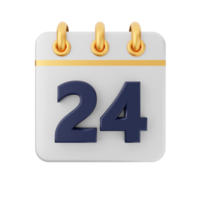 3d calendar icon illustration render png