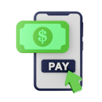 3d payment money dollar credit card png