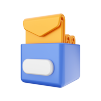 3d courrier email message enveloppe png