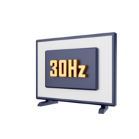 3d slim TV icoon illustratie png