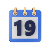 3d calendario evento Data giorno programma icona illustrazione png