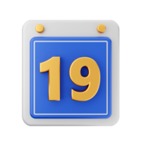 3d kalender ikon illustration framställa png