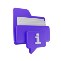 3d folder icon file illustration png