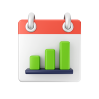 3d calendario Data giorno programma evento icona illustrazione png