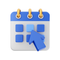 3d calendar event date day schedule icon illustration png