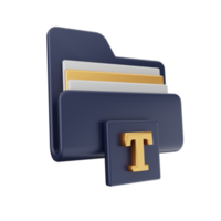 icono de carpeta 3d png