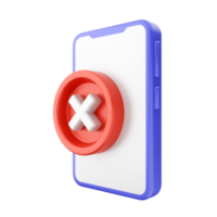 icono de teléfono inteligente 3d png