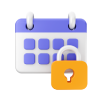 3d calendar icon illustration png