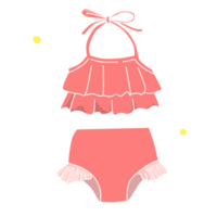 Rosa Bikini Badeanzug png