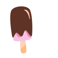 chocolate e morango gelo creme png