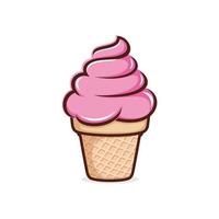 Ice cream icon isolated on white background vector